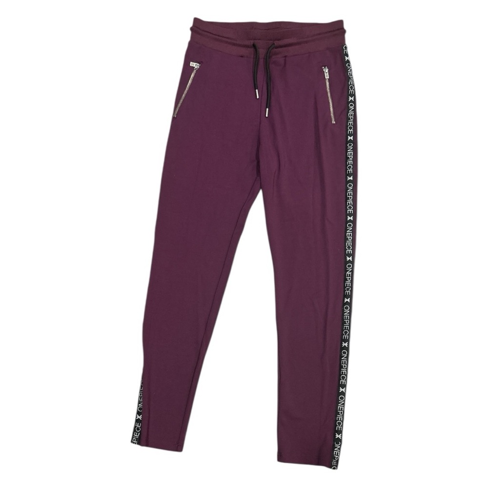 One Piece Apparel Women’s Logo Tuxedo Stripe Drawstring Sweatpants -‎ Size XS